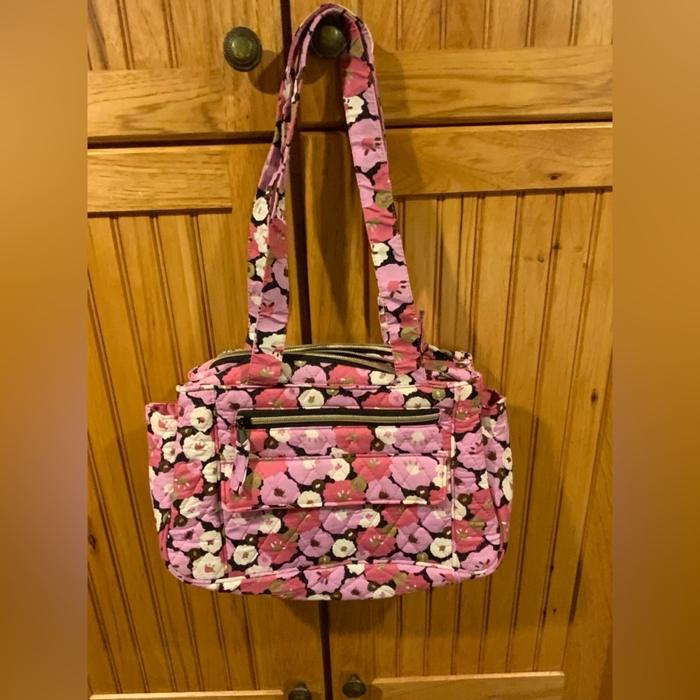 Floral Pink Women's Bag Quilted - Picture 1 of 2